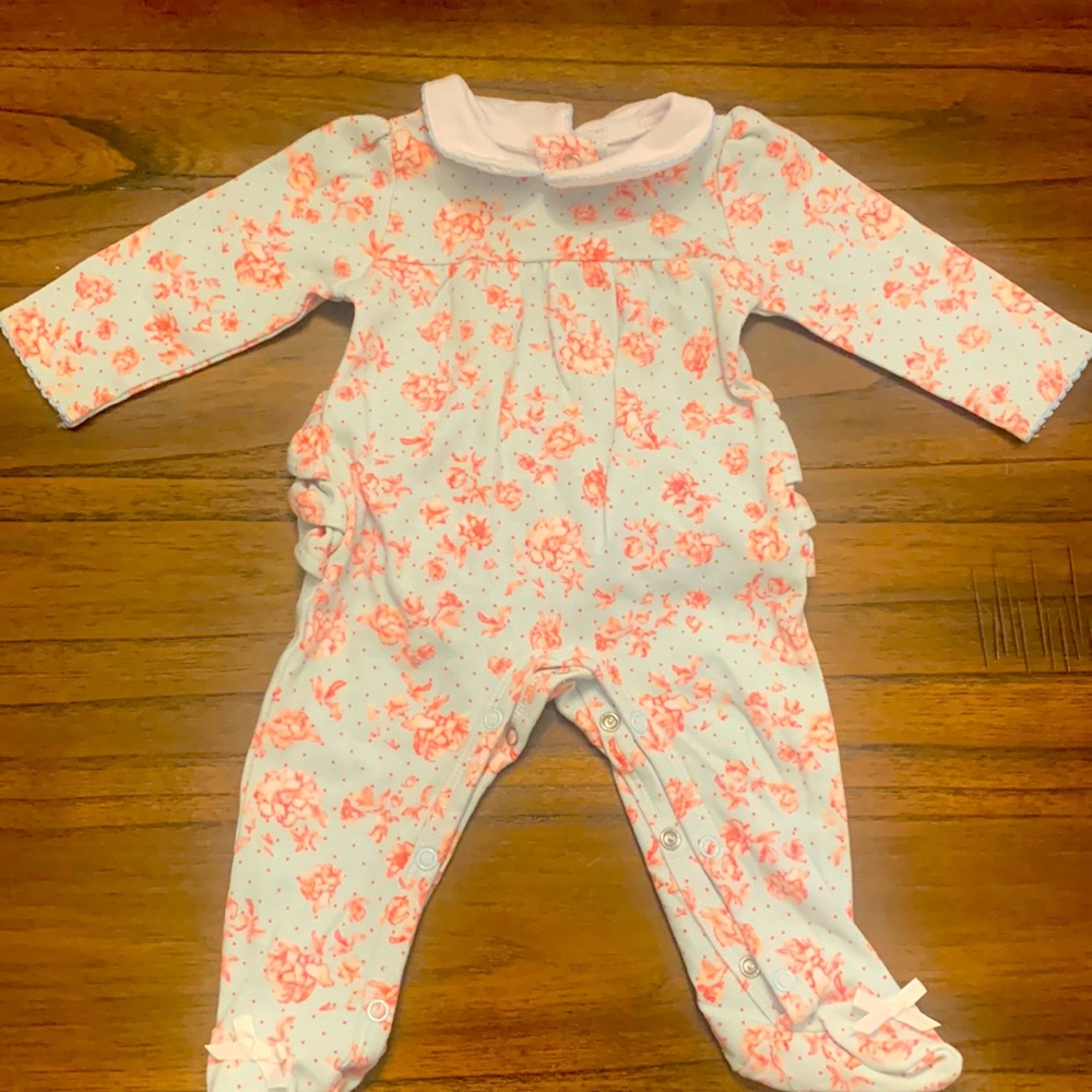 Mud Pie 0-3 month girls pajamas